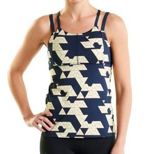 Oiselle Midnight Molecular Verrazano Shimmel Tank